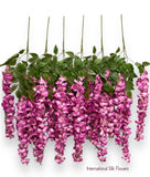 42'' Hanging Wisteria ( INT1226-Fushia )