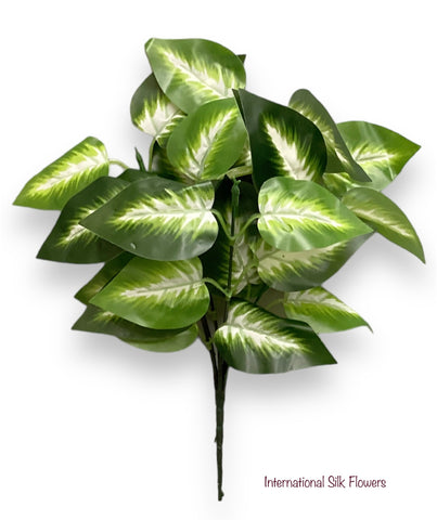 12'' Coating Green Leave Bush ( SB07015-5 )