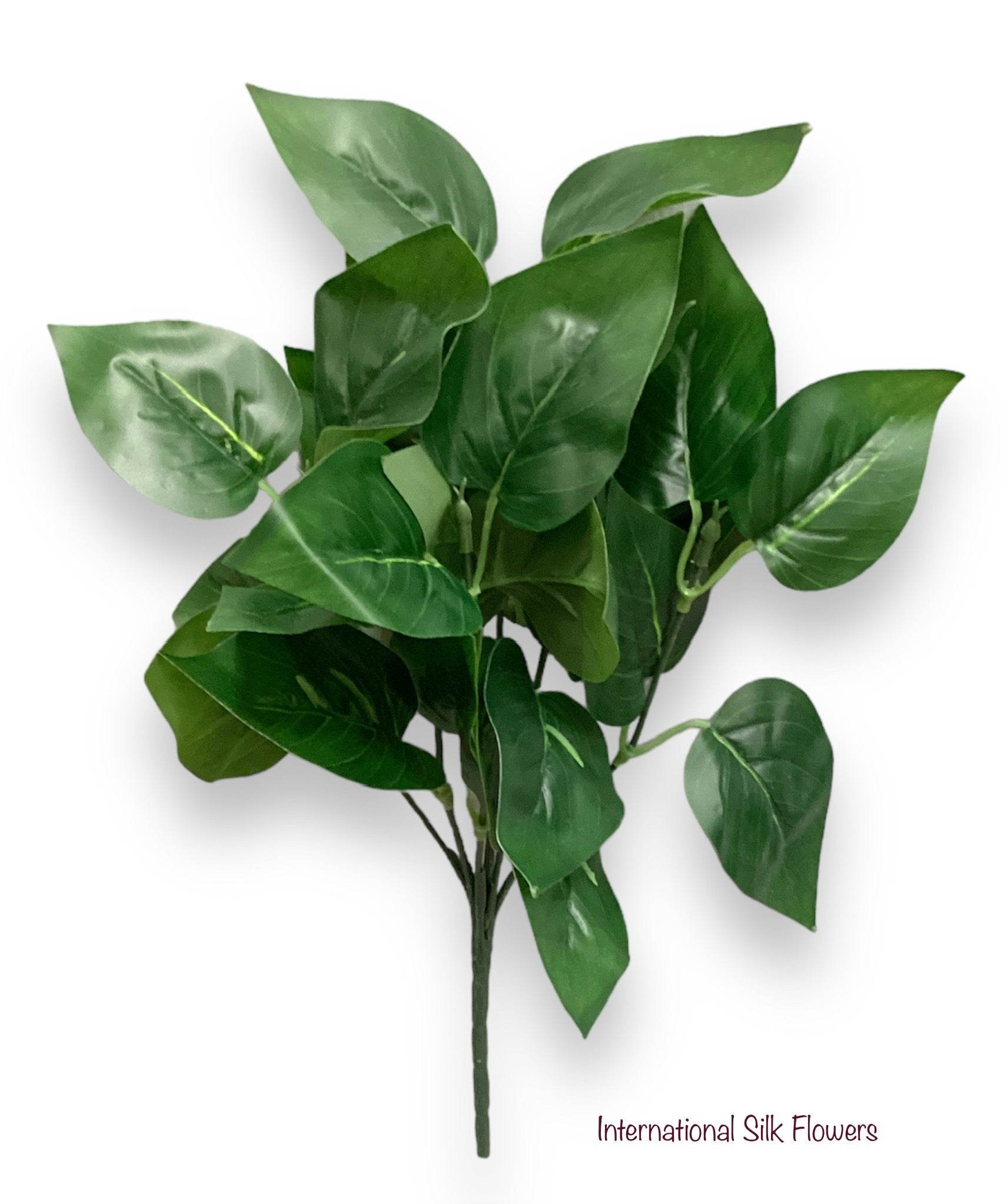 12'' Coating Green Leave Bush ( SB07015-3 )