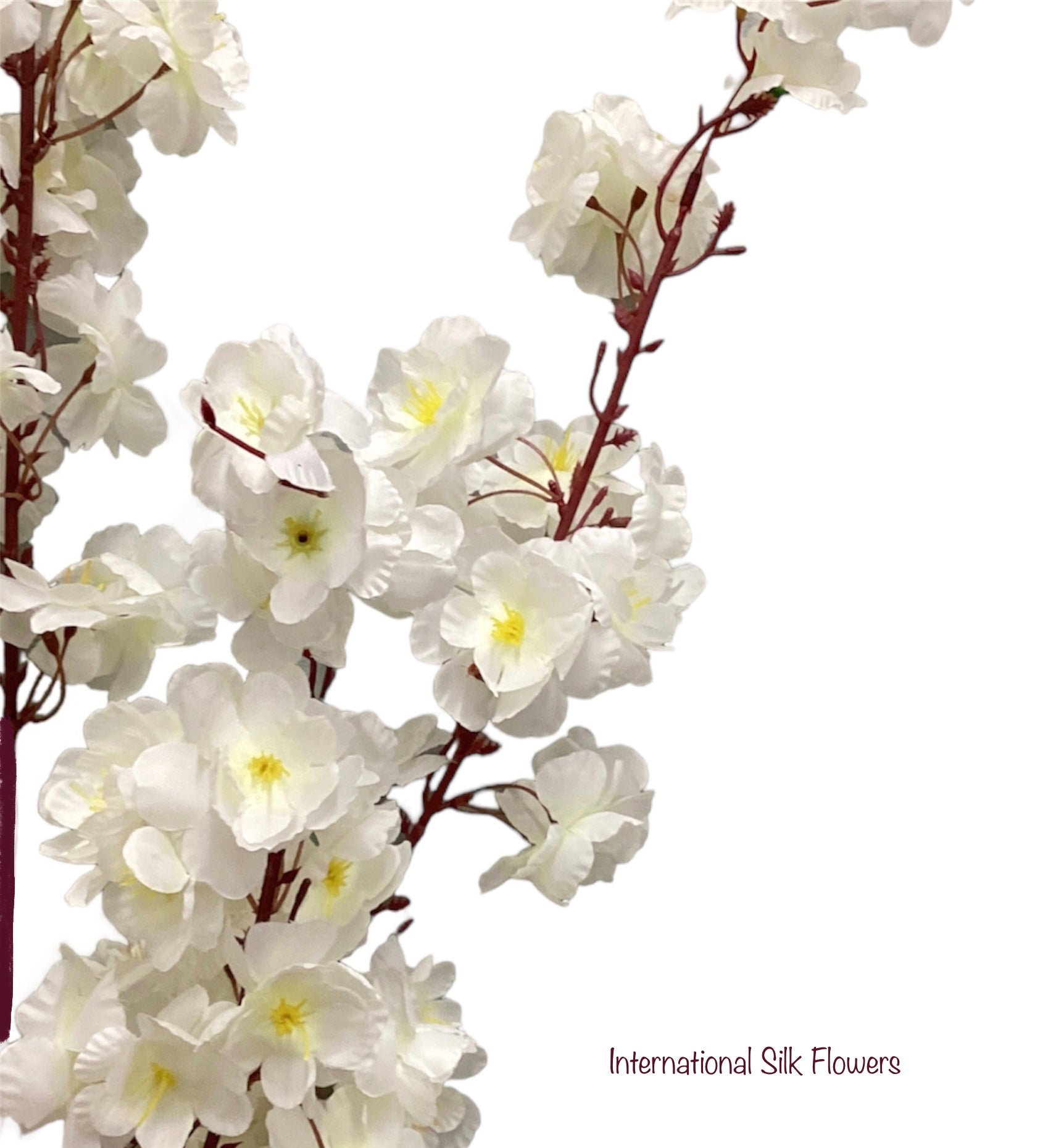 51" Faux Cream Cherry Blossom Spray ( INT009-Cream2 ) SS009