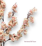 51" Faux Cherry Blossom Spray ( INT009- Cream/Mauve ) SS009