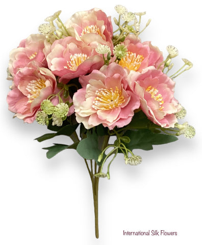 11'' Poppy Bush ( J5079-Cream Pink  )