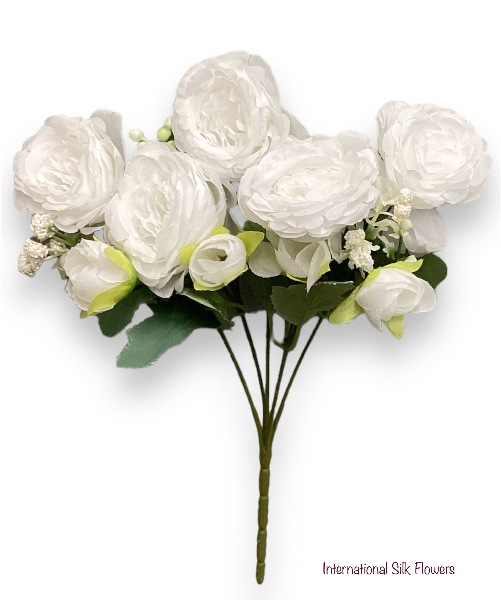12'' Deluxe Peony Bush ( INT0072-White )( J0516-White )
