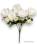 12'' Deluxe Peony Bush ( INT0072-White )( J0516-White )