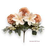 11'' Peony Hydrangea Bush ( J05080-Brown )