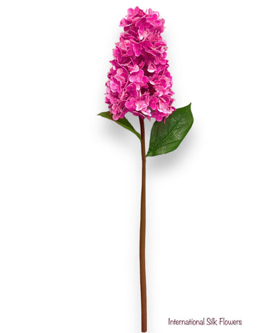 32.5" Real Touch Cone Hydrangea Spray  ( FSH206-Fuchsia ) INT206-#5Fuchsia