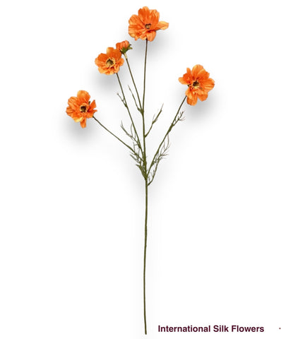 32" Faux Cosmos Spray ( FSC020-Orange )