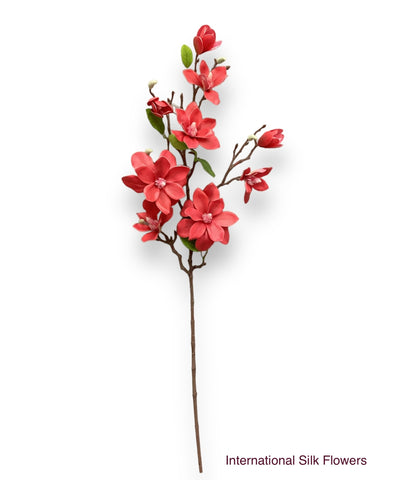 32'' Real Touch Magnolia Spray ( J09004-Red )