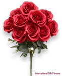 17'' Open Rose Bush ( INT663-Red )