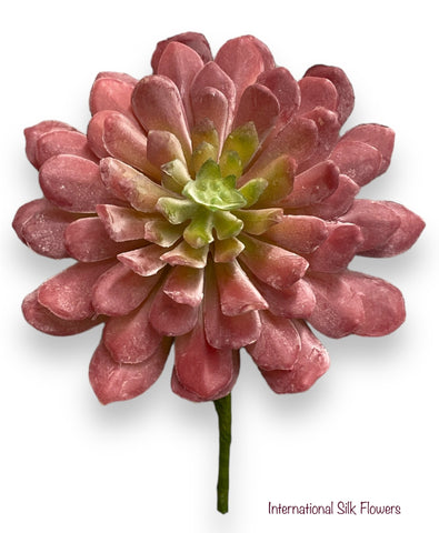 6” Lotus Succulent Pick ( 142865-Red/Green )