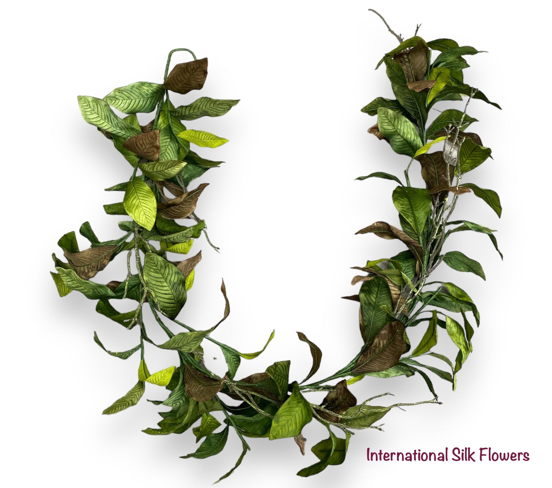 6' Magnolia Leaf Garland ( PGM143-GR/BR )