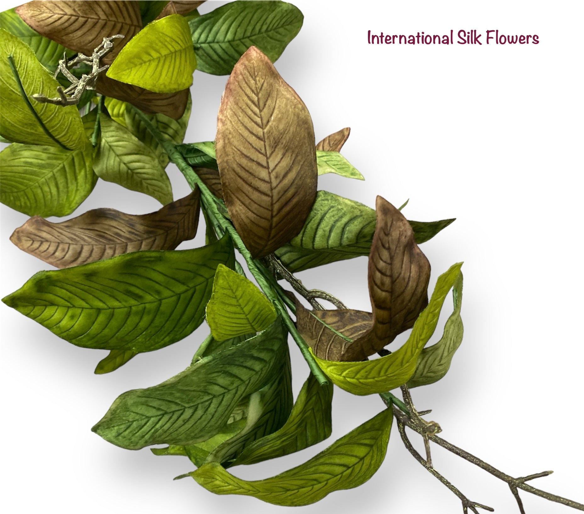 6' Magnolia Leaf Garland ( PGM143-GR/BR )