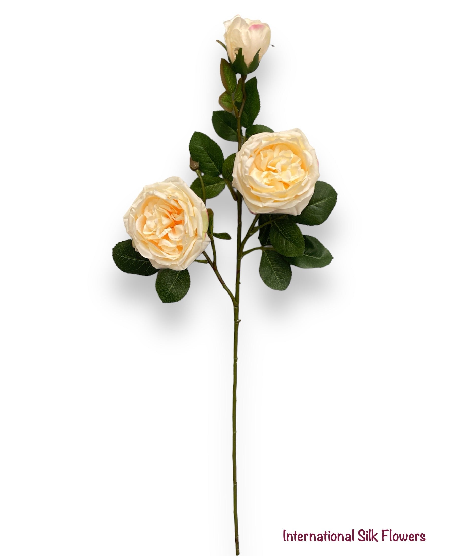30"  Silk Austin Rose Spray ( 80330-Peach )
