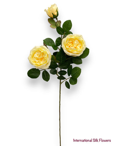 30"  Silk Austin Rose Spray ( 80330-Yellow )