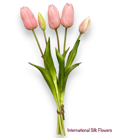 16" Real Touch Tulip Bundle 9 ( FBT004-Pink )