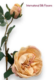 29” Silk Cabbage Rose Spray ( FSR038-Beige )
