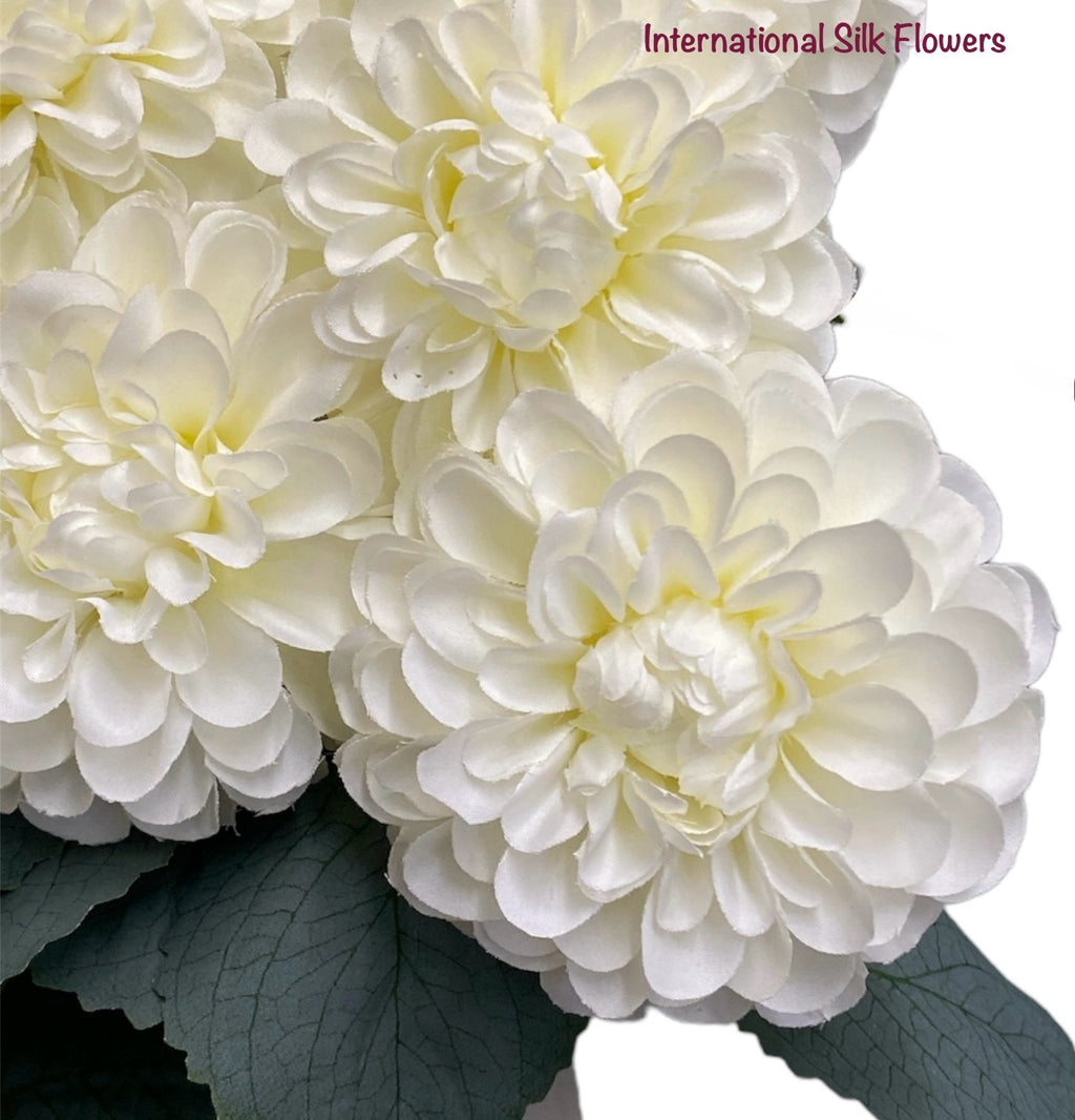 23'' Dahlia Bush ( INT010-Cream )