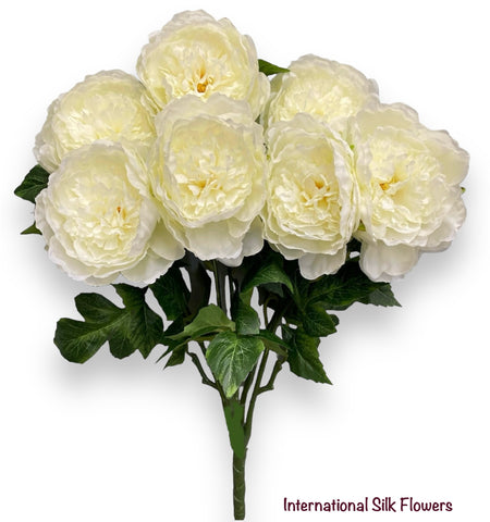 24.5'' Peony Bush ( INT1031-Cream )