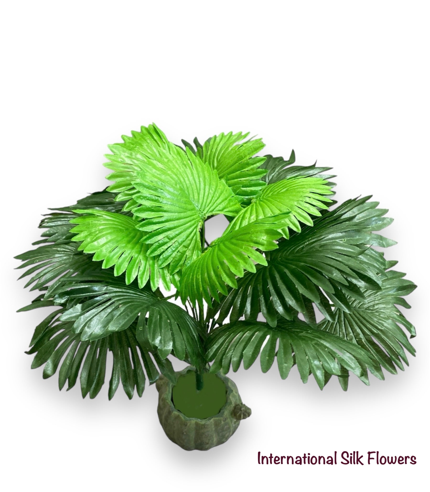 13.5'' LARGE FAN PALM BUSH ( GB30 )