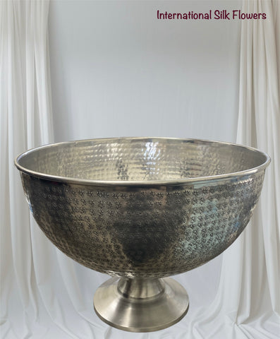 10.75" Aluminum Footed Bowl Silver ( ACT655-SI )