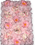 DAHLIA WITH PEONY FLOWER PANEL ( HP0588-3Blush )