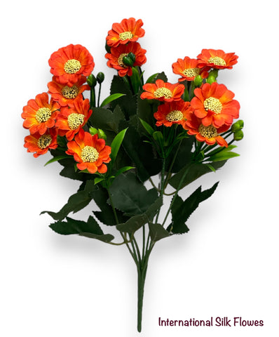 13'' Deluxe Daisy Bush ( B754-Flame )