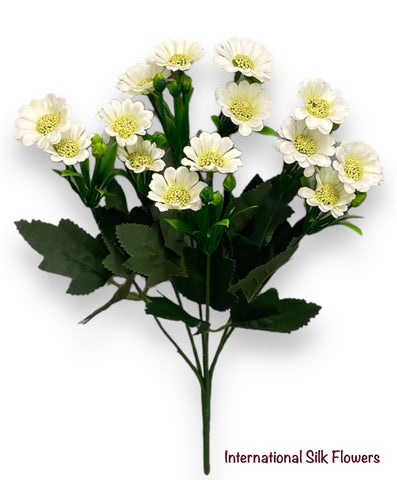 13'' Deluxe Daisy Bush ( B754-Cream )