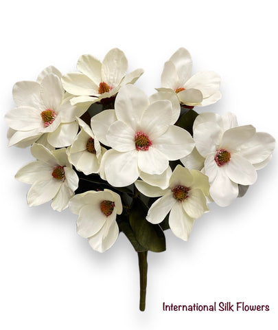 21'' Real Touch Magnolia Bush ( INT1034-Cream )