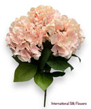 18" Silk Pongee Hydrangea Bush ( INT001-Cream Pink )