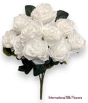 18'' Open Rose Bush ( INT-663-#01 White )