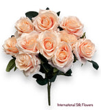 18'' Open Rose Bush ( INT-663-#07 Blush )