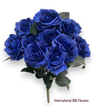 18'' Open Rose Bush ( INT-663-#12Royal Blue )