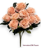 18'' Open Rose Bush ( INT-663-#05 Light Mauve )