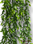 45''  Plastic Green Leaves hanging Bush ( INT24717 )