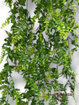 45''  Plastic Green Leaves hanging Bush ( INT24701 )