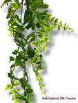 45''  Plastic Green Leaves hanging Bush ( INT24701 )
