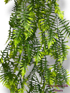 45''  Plastic Green Leaves hanging Bush ( INT24709 )