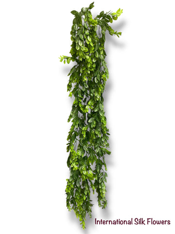 45''  Plastic Green Leaves hanging Bush ( INT24722 )