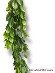 45''  Plastic Green Leaves hanging Bush ( INT24722 )