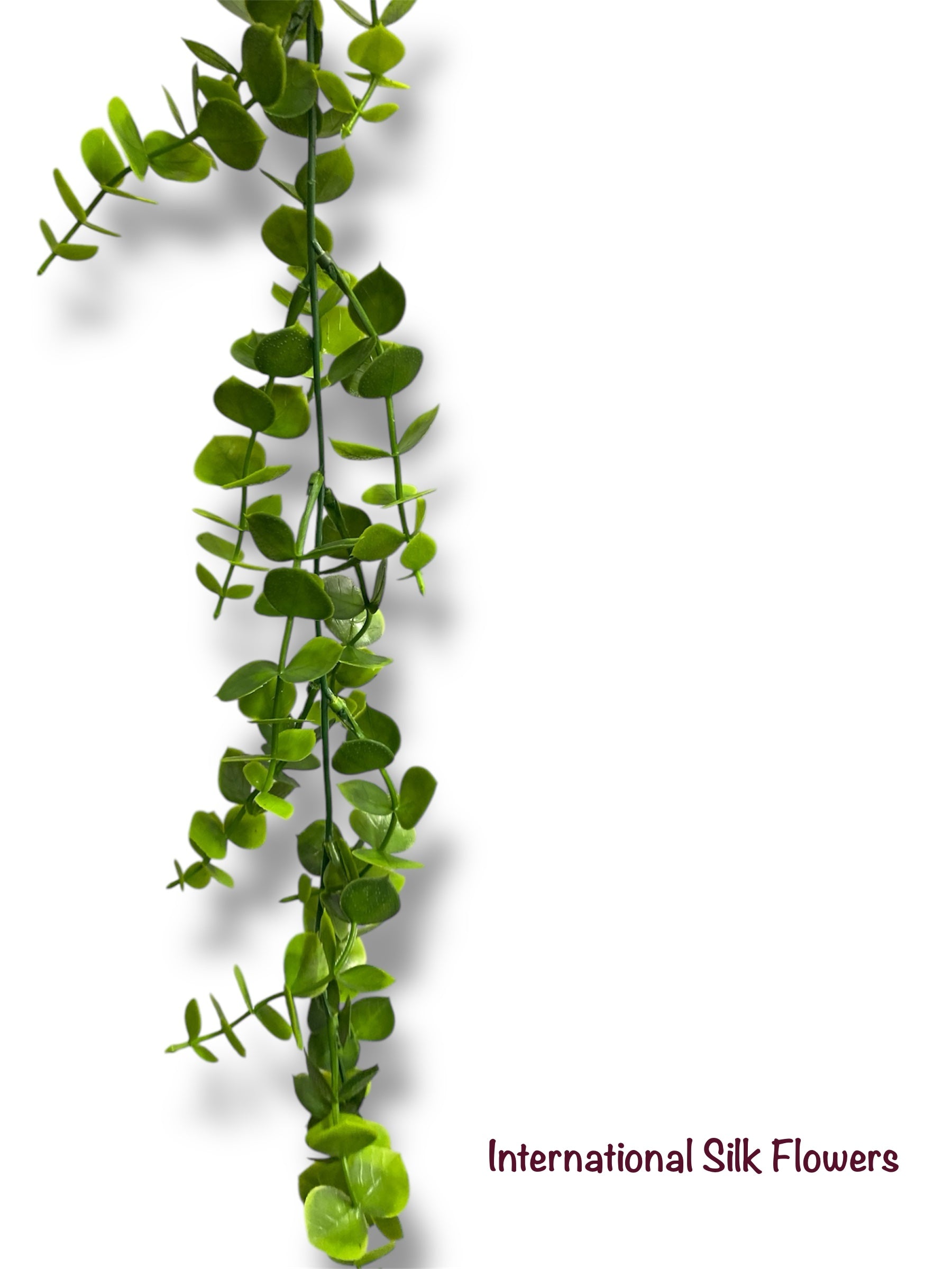 45''  Plastic Green Leaves hanging Bush ( INT24714 )