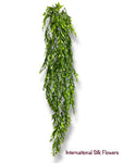 45''  Plastic Green Leaves hanging Bush ( INT24705 )