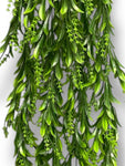 45''  Plastic Green Leaves hanging Bush ( INT24705 )