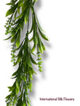 45''  Plastic Green Leaves hanging Bush ( INT24705 )