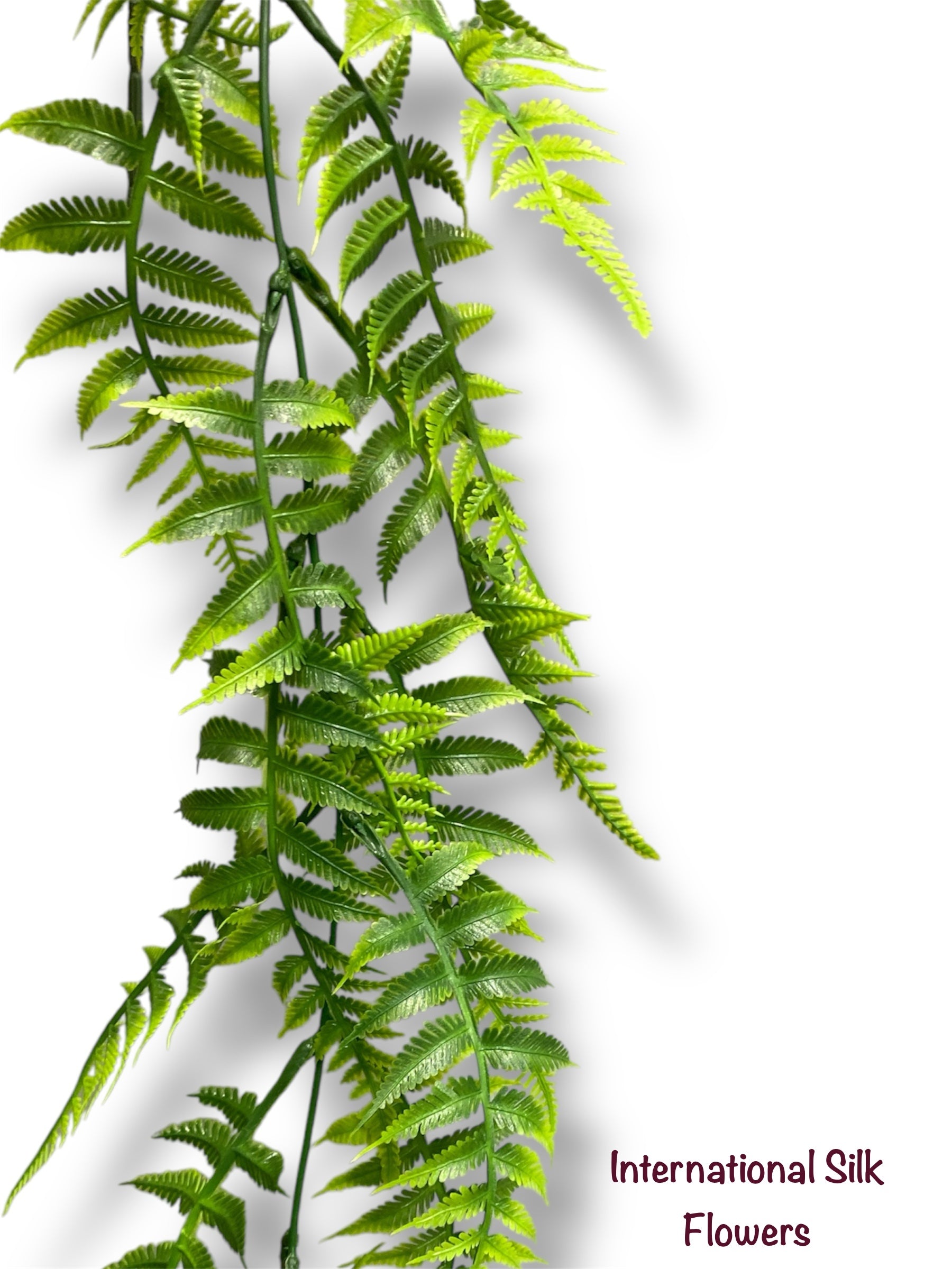 45''  Plastic Green Leaves hanging Bush ( INT24720 )