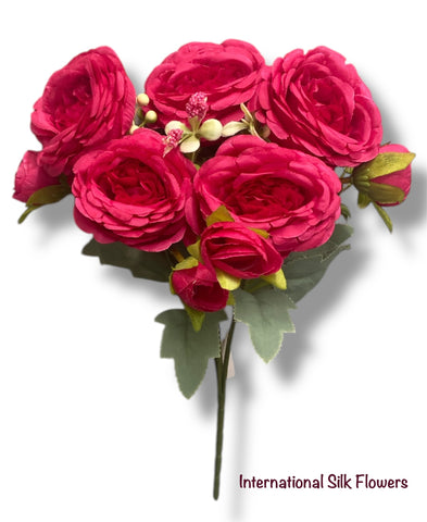 12'' Deluxe Peony Bush ( INT0072-New Fuchsia ) ( J0516-New Fuchsia )