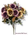 19'' Open Rose Bush ( 23653-Green/Purple )