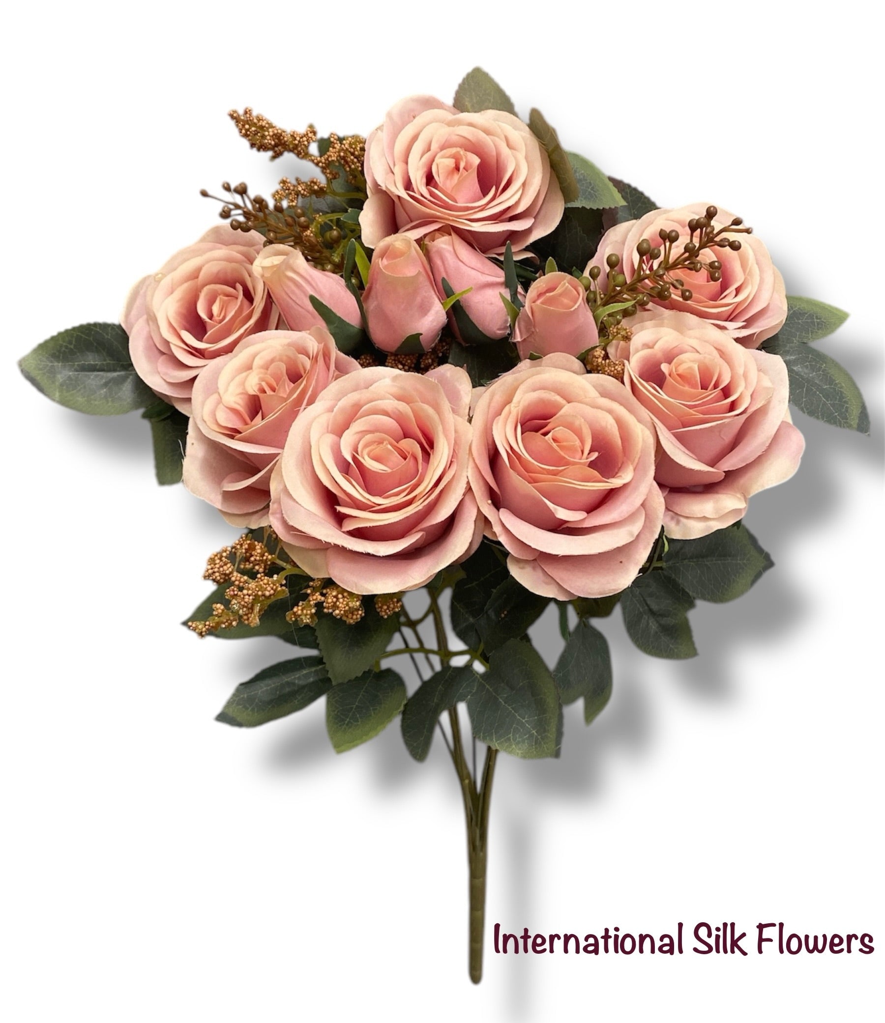 19'' Open Rose Bush ( 23653-Rose Gold )