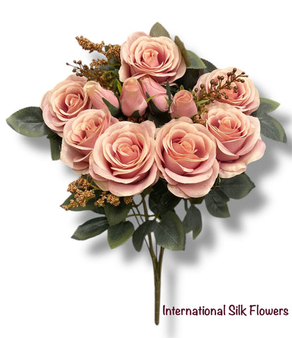 19'' Open Rose Bush ( 23653-Rose Gold )