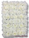 DAHLIA WITH ROSE FLOWER PANEL ( HP0588-2Ivory )