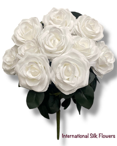 19'' Deluxe Rose Bush ( B1024N- #11White )